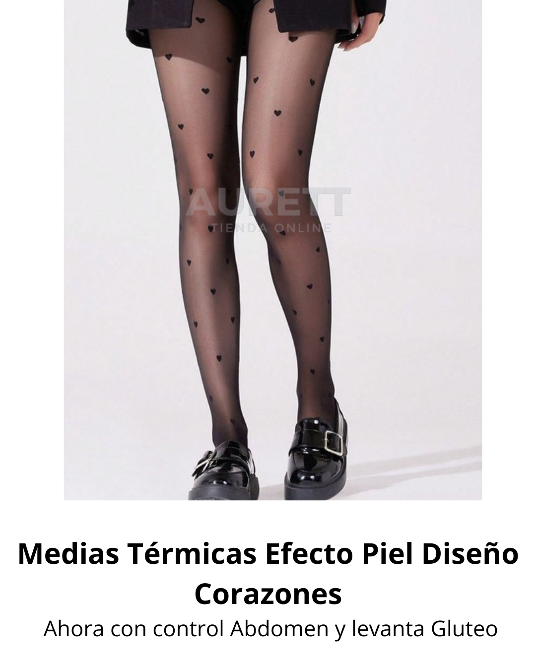 MEDIAS TÉRMICAS CONTROL ABDOMEN Y PUSH-UP EFECTO PIEL 220GR